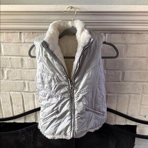 The Children's Place Silver Puffer Vest